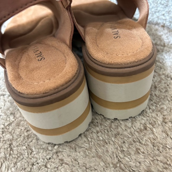 NWOT Salvia “Hope” Cuoio Sheep Leather Platform Sandals. Chunky. Comfort. Sz 36 - Picture 10 of 11